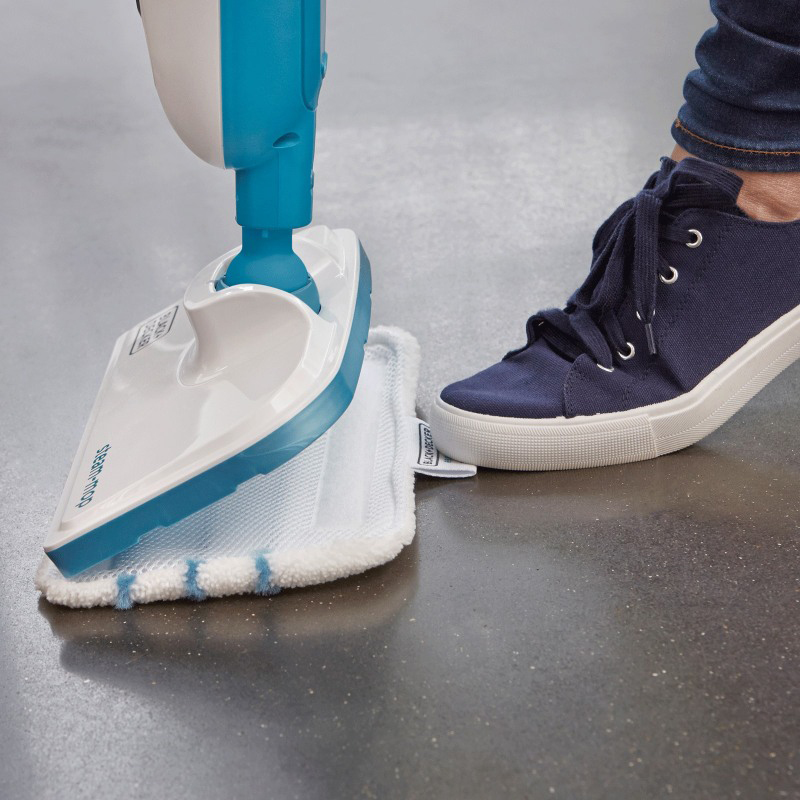 Mop cu aburi 10 in 1, BLACK & DECKER FSMH13E10-QS, 0.38l, 1300W, alb-verde