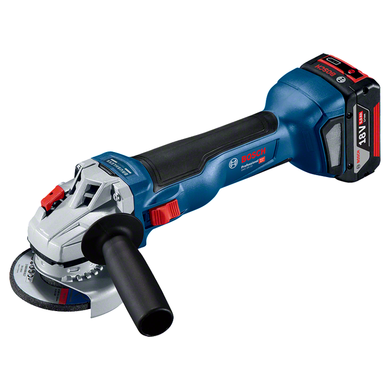 Polizor unghiular 125 mm, cu 2 acumulatori 18V 5.0Ah, BOSCH GWS 18V-10