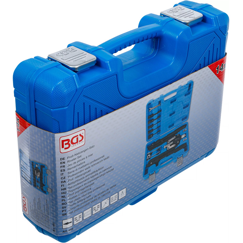 Cleste foarfeca de tras nituri pop profesional, BGS