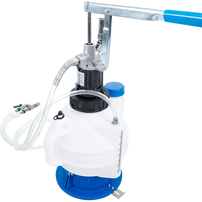 Pompa umplere ulei transmisie, cu sistem de retur, cu 8 adaptoare, 7 l, BGS