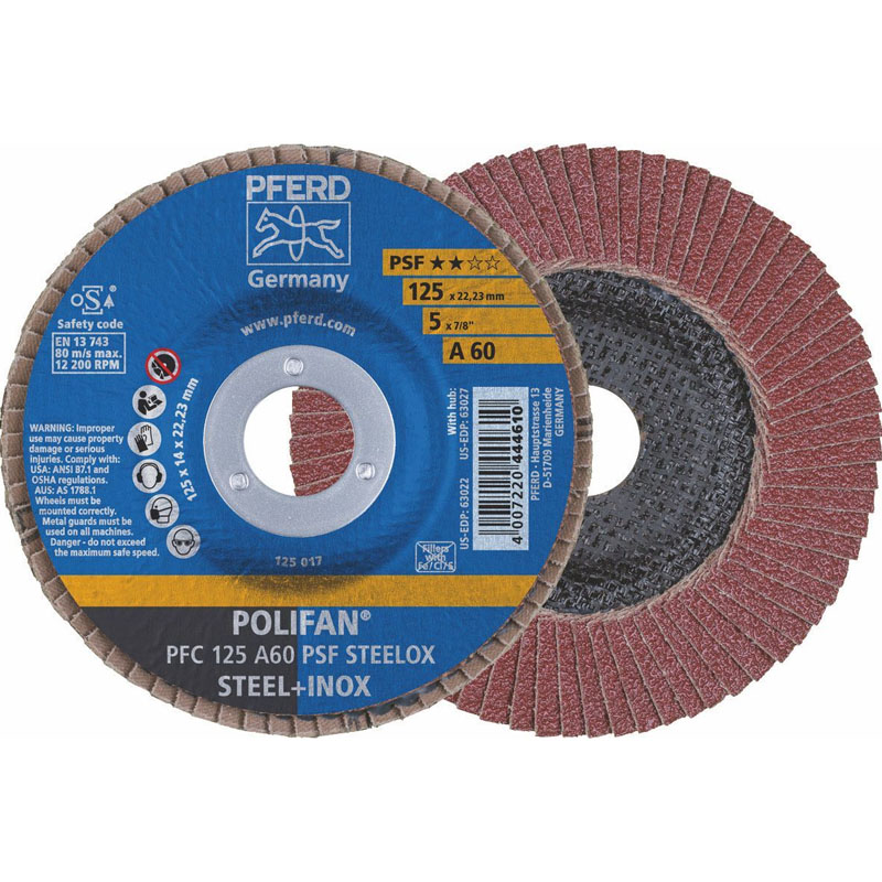 Disc lamelar (evantai) pentru slefuire PFC 125-22 A60