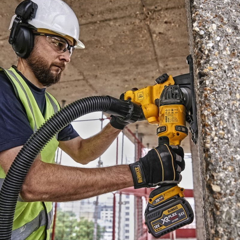 Masina de taiat canale in beton cu disc diamantat, 54V Flexvolt, 2x6Ah, DeWalt DCG200T2-QW