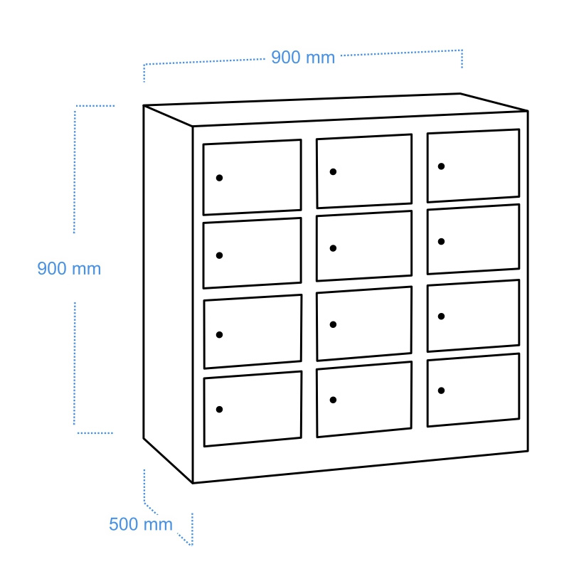 Dulap depozitare PARAPET 3/12