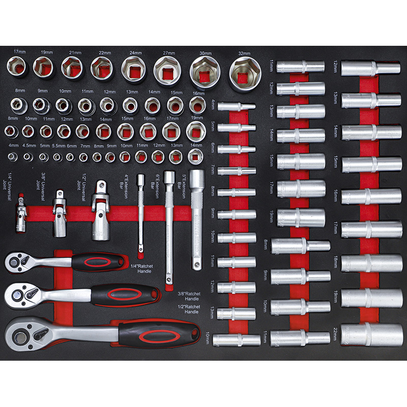 Carucior pentru scule BGS 7 sertare + usa laterala, cu 250 scule