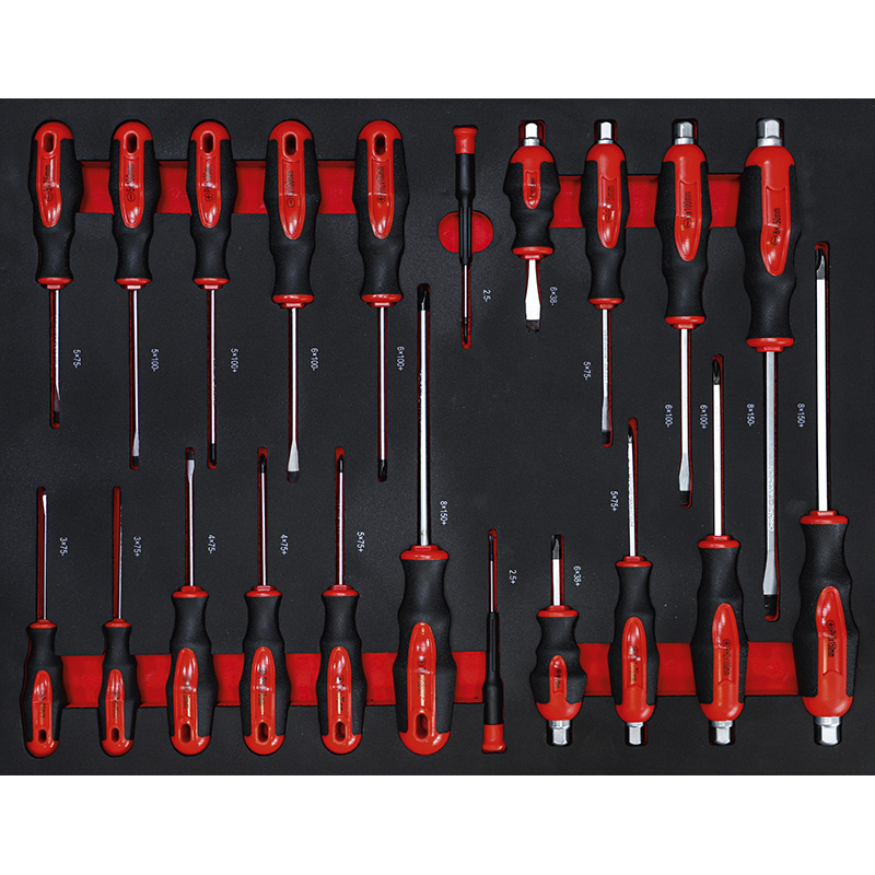 Carucior pentru scule BGS 7 sertare + usa laterala, cu 250 scule