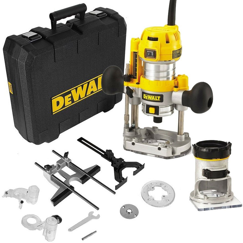 Masina de frezat premium combinata, doi suporti, DeWalt D26204K-QS