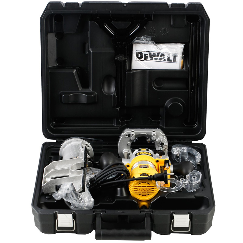 Masina de frezat premium combinata, doi suporti, DeWalt D26204K-QS