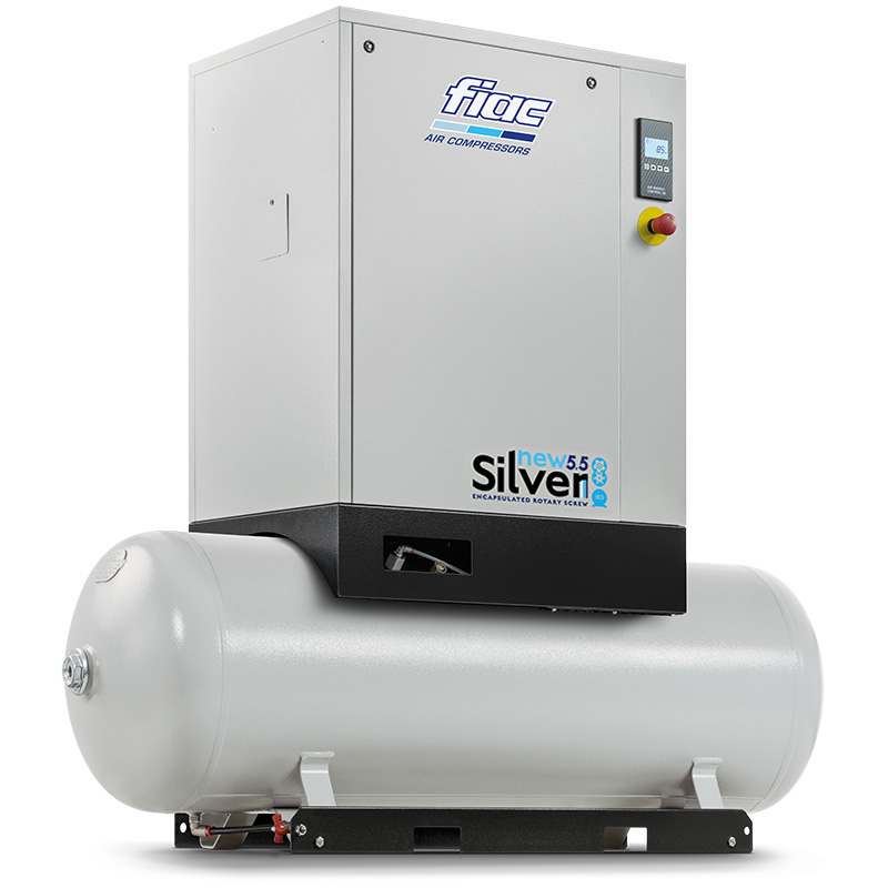 Compresor cu șurub FIAC NEW SILVER 5.5/300 | 8 bar, 594 l/min, 5.5 CP - compresor industrial