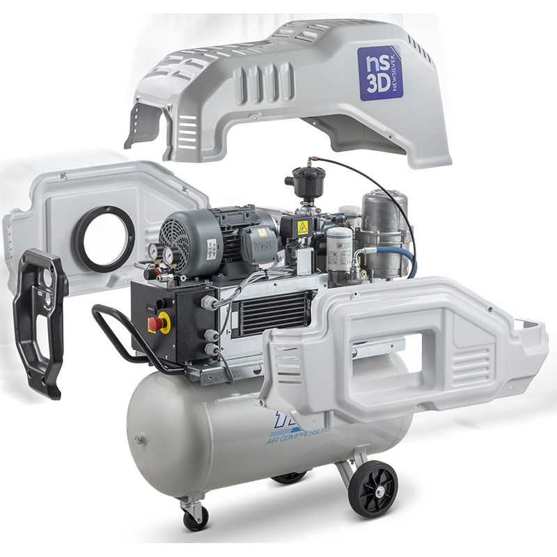 Compresor cu șurub FIAC NEW SILVER D 3 90W | 10 bar, 246 l/min, 5.5 CP - compresor profesional