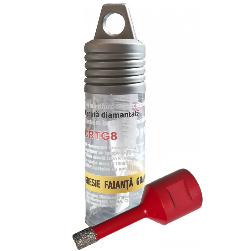 Carota diamantata pentru placi ceramice, 8mm, prindere M14, DIATECH