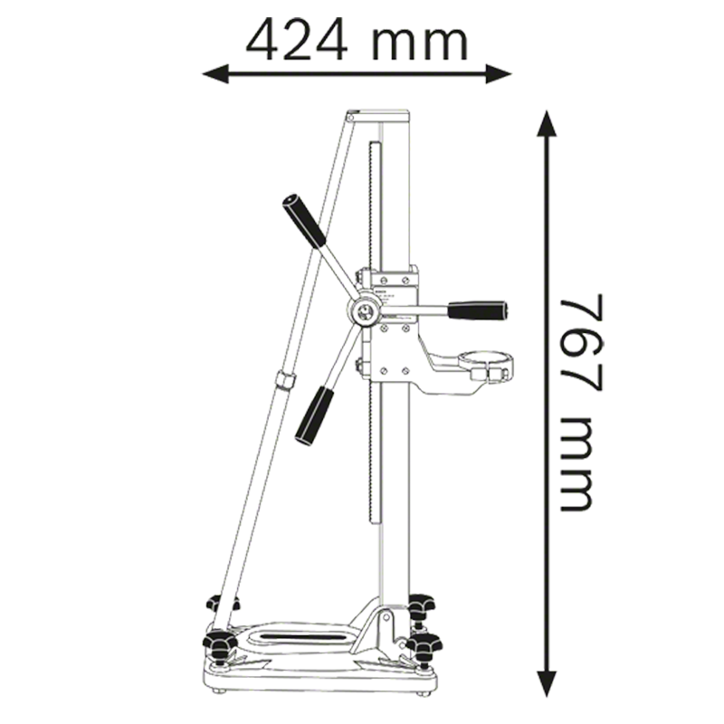Suport GRC180 pentru masina de gaurit cu carota diamantata Bosch GDB180 WE
