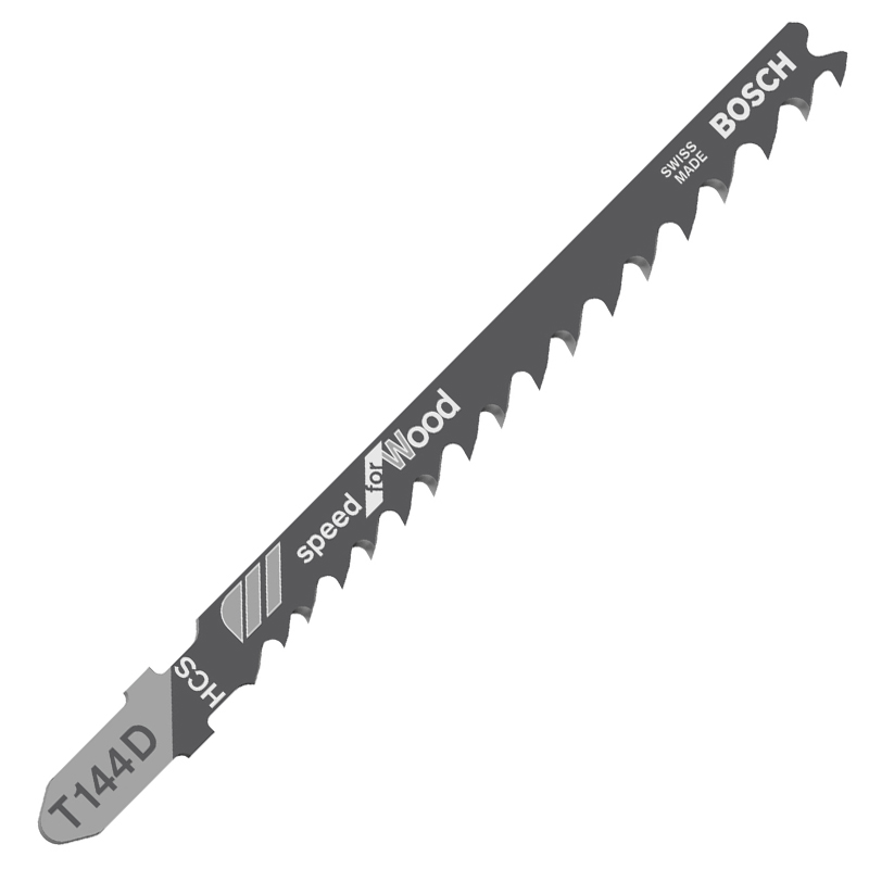 Panza fierastrau vertical BOSCH T144D - 100 mm, pentru lemn, set 5 buc.