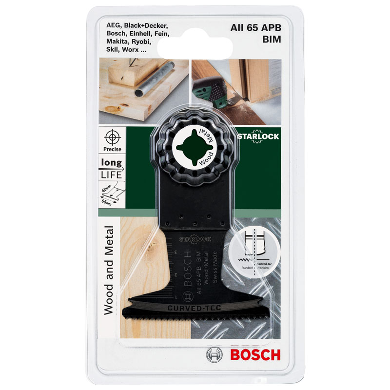 Lama (panza) pentru masini multifunctionale (fierastraie electrice), 65x40 mm, tip Starlock BIM AII 65 APB