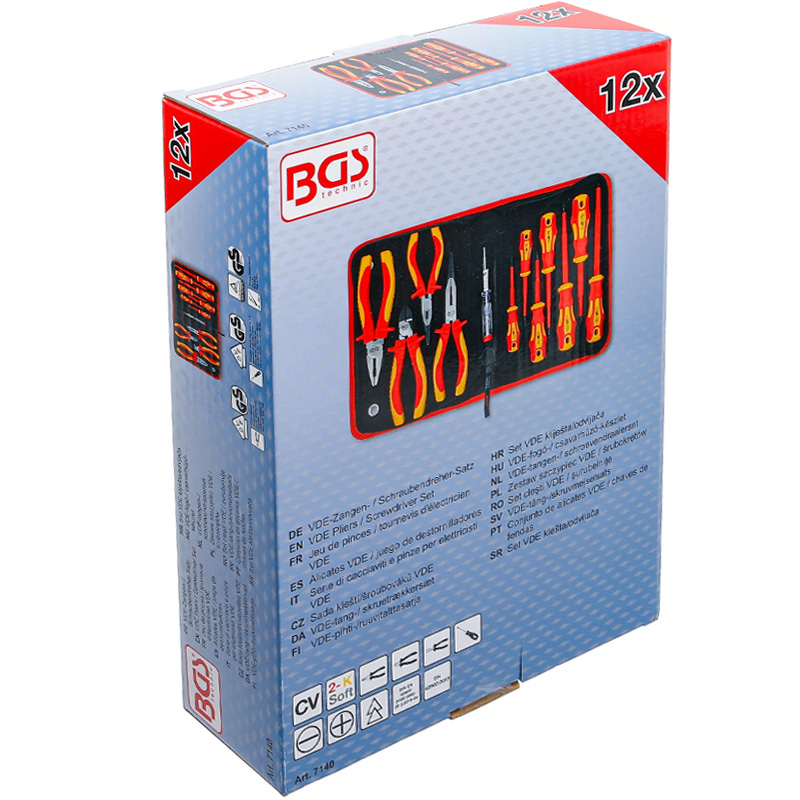 Set 12 scule BGS izolate VDE 1000V