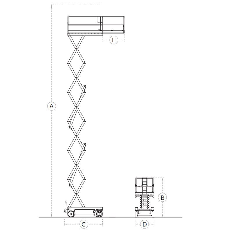 Platforma-nacela foarfeca de interior IM4680AC