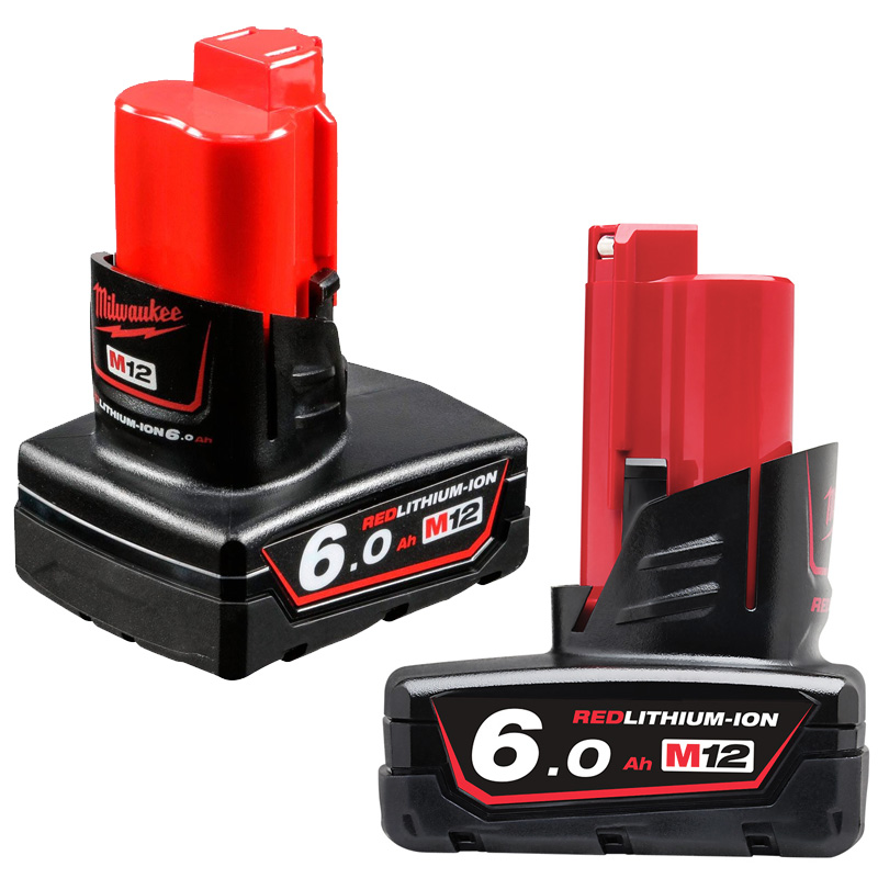 Pachet 2 acumulatori 12V / 6Ah si incarcator C12C, Milwaukee, tip M12NRG-602