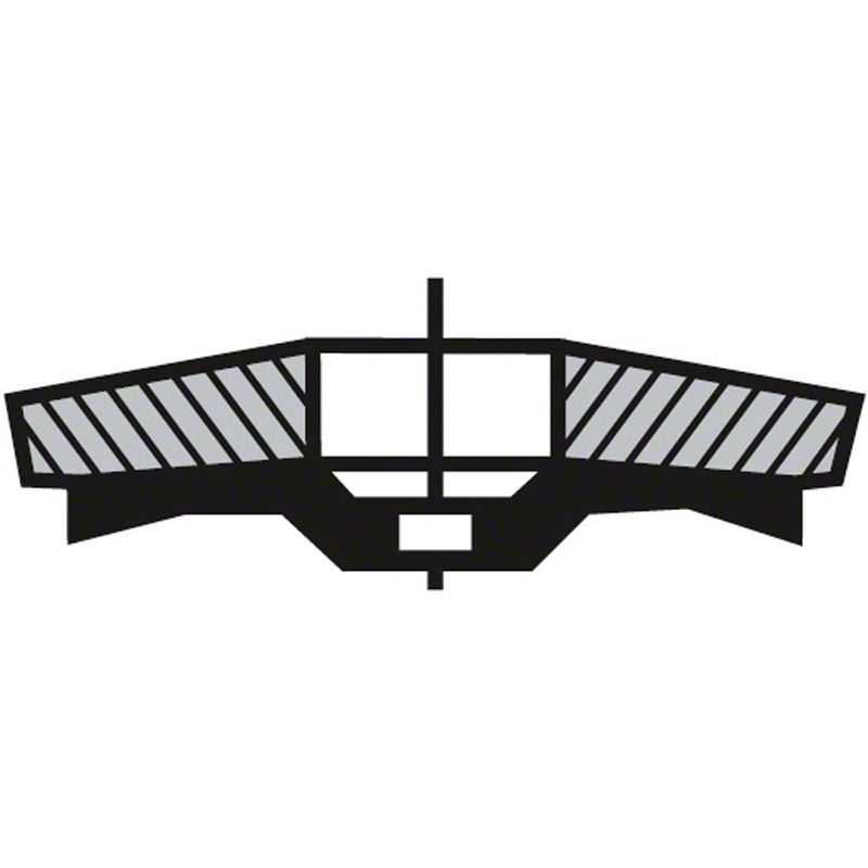 Disc lamelar / evantai de slefuire X431, 115 mm, G60, cu degajare, suport plastic 