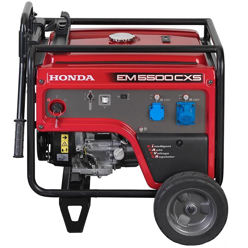 Generator de curent monofazat, pornire electrica, 5.5 kW, tip EM5500CXS2, AVR, Kit transport