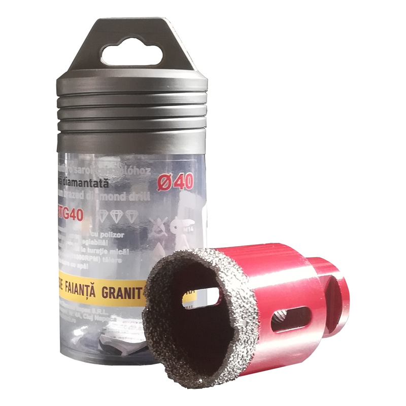 Carota diamantata pentru placi ceramice, 40mm, prindere M14, DIATECH