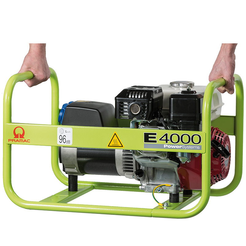 Generator de curent monofazat, 3.1 kW, motor Honda, PRAMAC tip E4000
