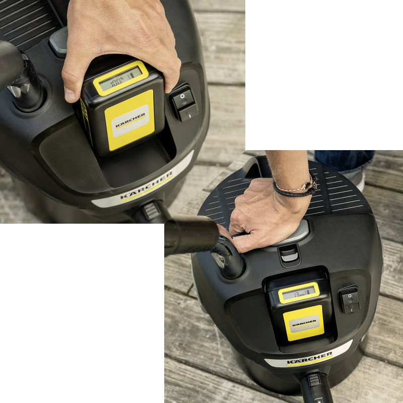 Aspirator uscat si pentru cenusa Karcher, tip AD2 Battery SOLO (fara incarcator si baterie)