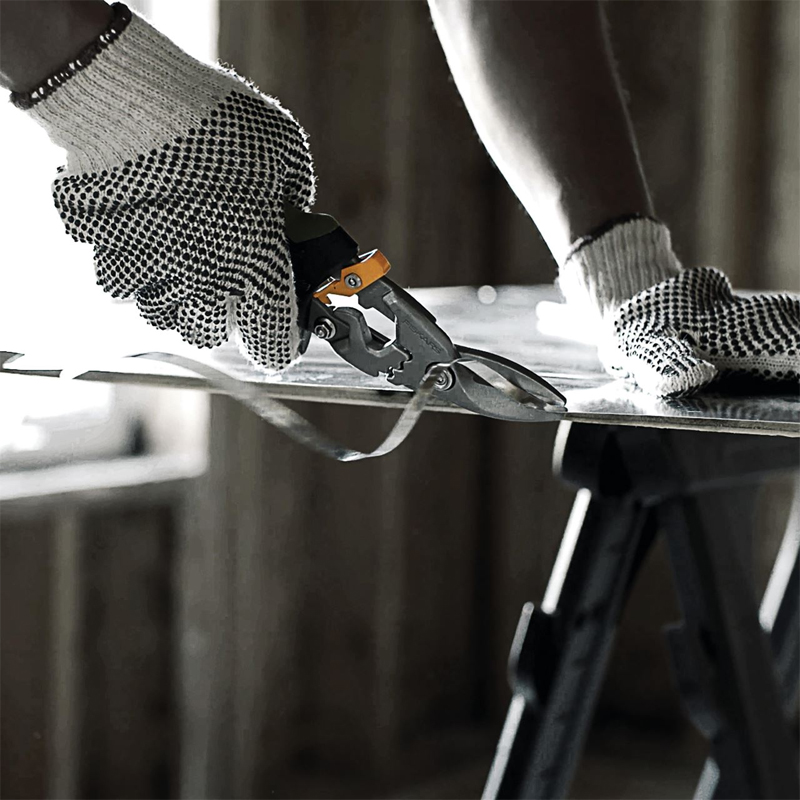 Foarfeca pentru tabla, tip PowerGear™, taietura pe dreapta, Fiskars