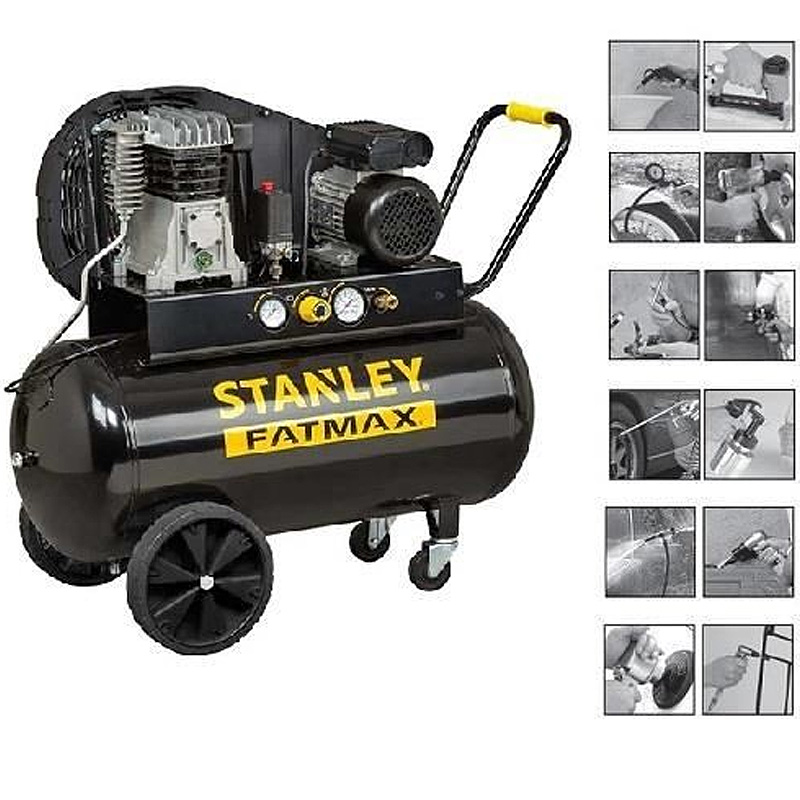 Compresor monofazat profesional 100l, 330l/min, Stanley Fatmax B350/10/100