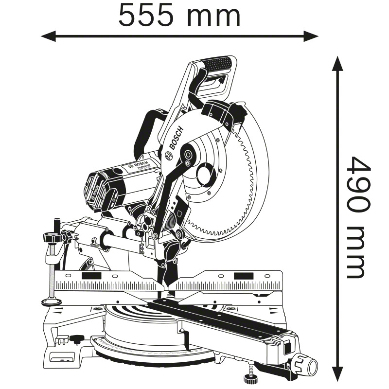 Fierastrau circular basculant/stationar cu sanie de glisare, tip GCM 350-254