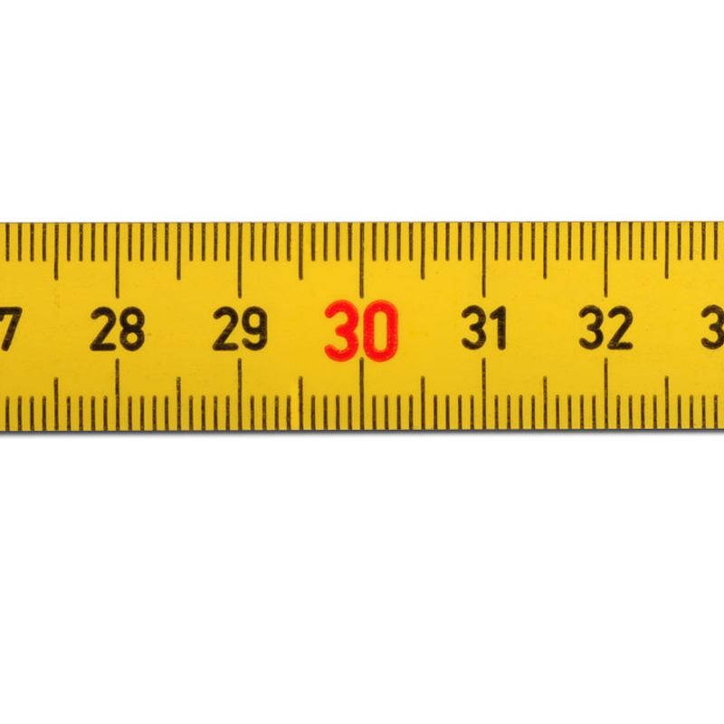 Metru pliabil din lemn de fag, 2m, galben, SOLA tip HG 2/10