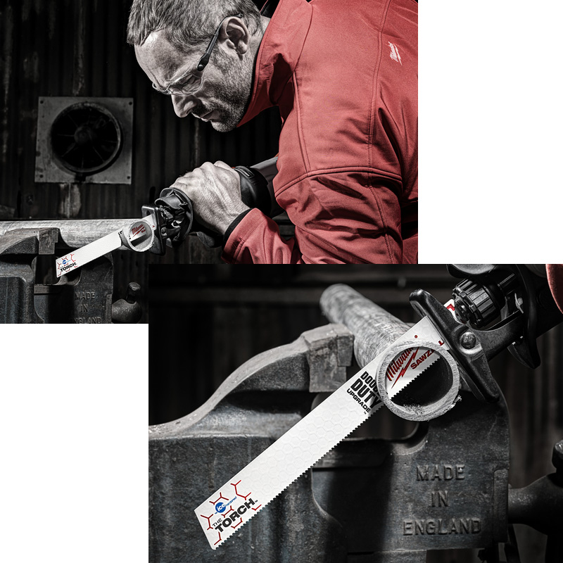 Set 5 panze Heavy Duty TORCH™ pentru lucrari grele in metal, pentru fierastraie sabie, bimetal, 230/1.8 mm-14 TPI