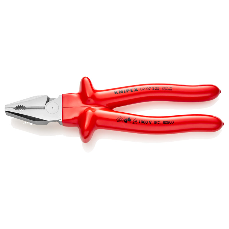 Cleste combinat universal (patent) cu parghie mare, izolat 1000V VDE, 225 mm