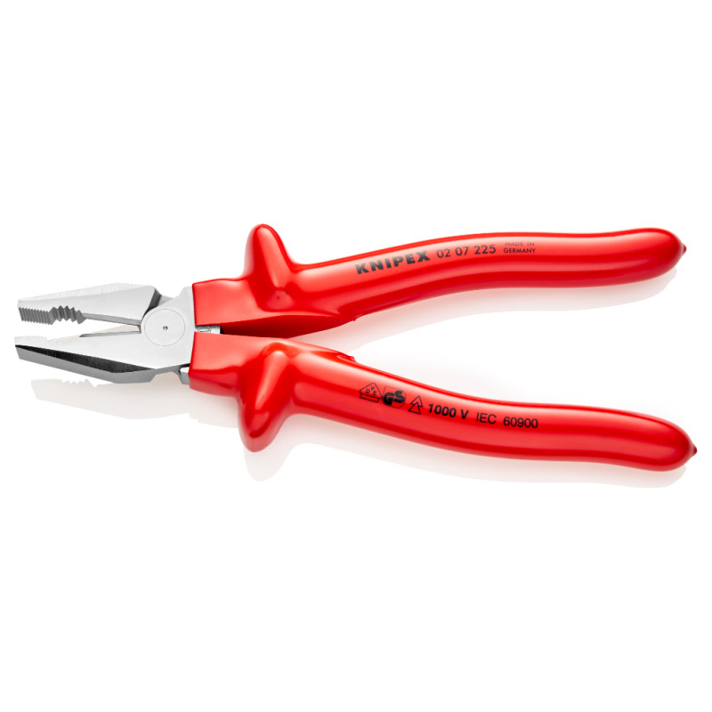 Cleste combinat universal (patent) cu parghie mare, izolat 1000V VDE, 225 mm