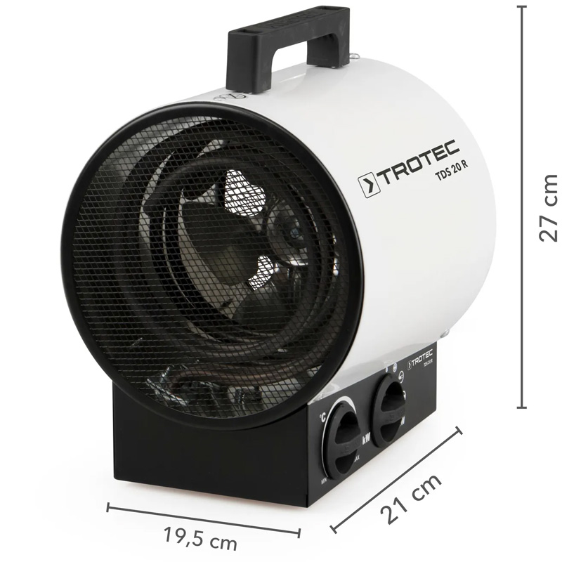 Incalzitor electric rotund, profesional, 3kW, 230V, Trotec TDS20R