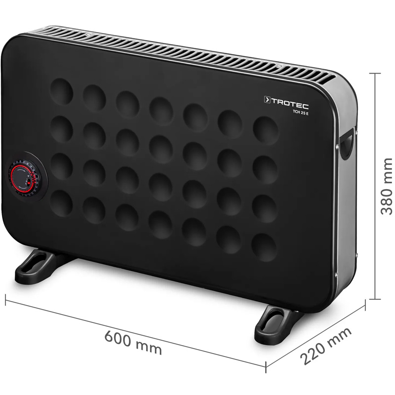 Convector electric TROTEC TCH 25E DESIGN - 2000W, termostat, programator 24h