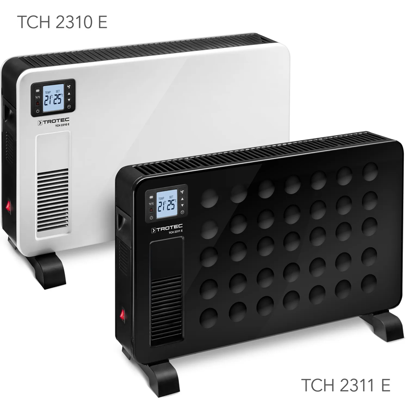 Convector electric TROTEC TCH 2310E Design - 2300W, alb, cu telecomanda