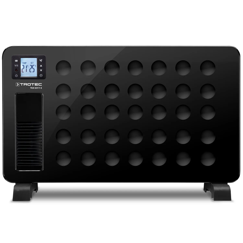 Convector electric TROTEC TCH 2311E Design - 2300W, negru, cu telecomanda