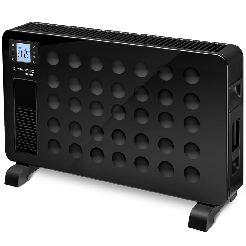 Convector electric TROTEC TCH 2311E Design - 2300W, negru, cu telecomanda