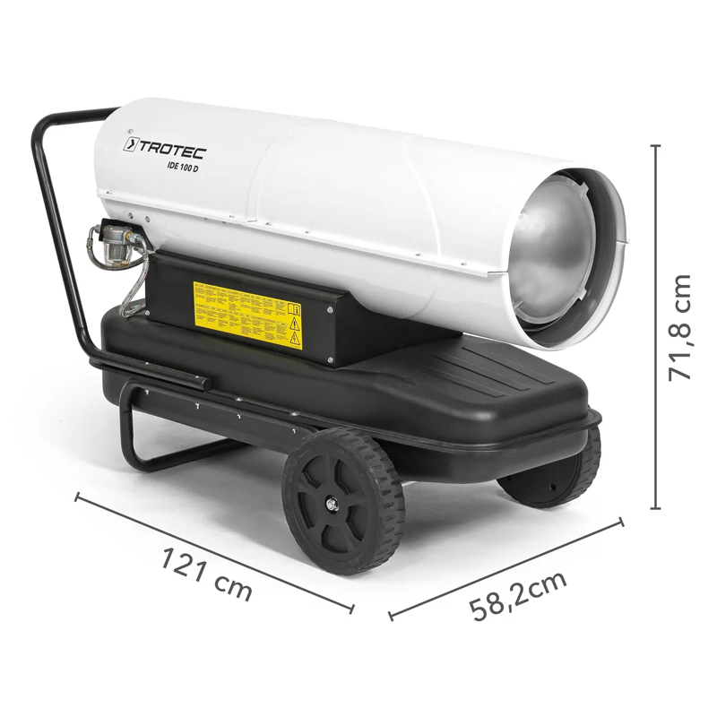 Incalzitor cu motorina cu ardere directa TROTEC IDE 100 D - 100 kW