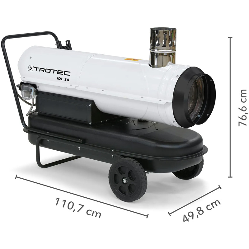  Incalzitor cu motorina cu ardere indirecta, 60kW, TROTEC tip IDE60