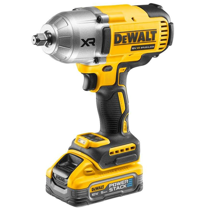 Masina de insurubat cu impact cu 2 acumulatori Powerstack 18V 5.0Ah, DeWalt DCF900H2T-QW