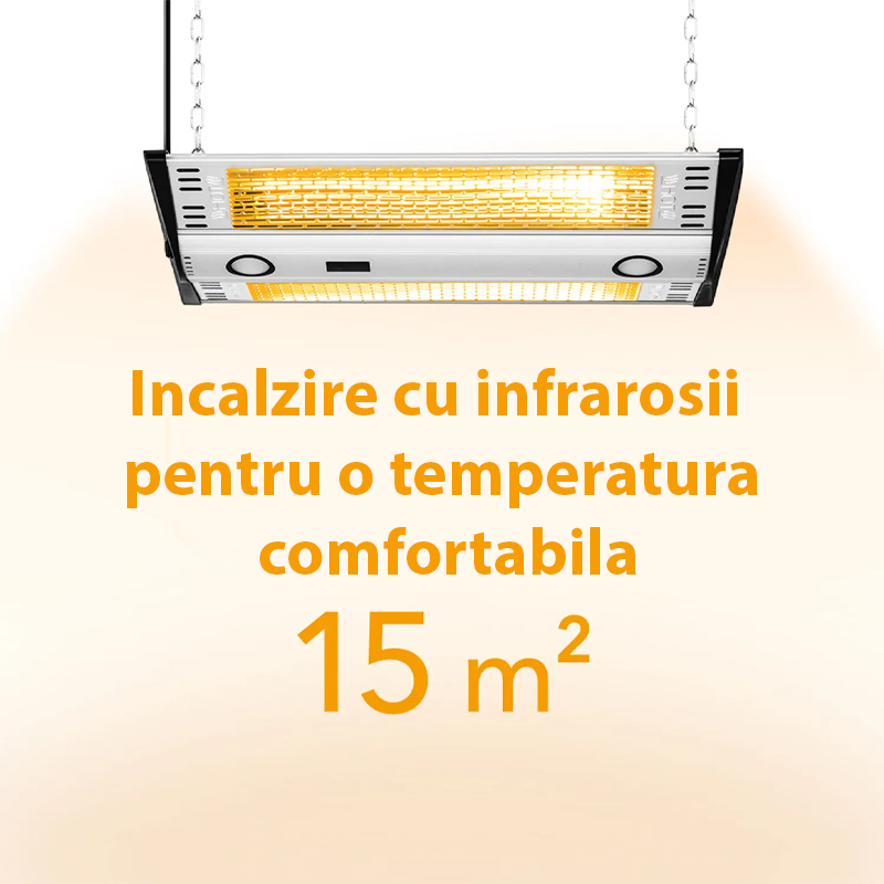 Incalzitor electric cu infrarosii de tavan, TROTEC tip IR2000C