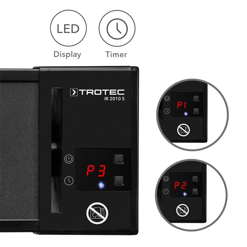 Incalzitor electric cu infrarosii, TROTEC tip IR2010S