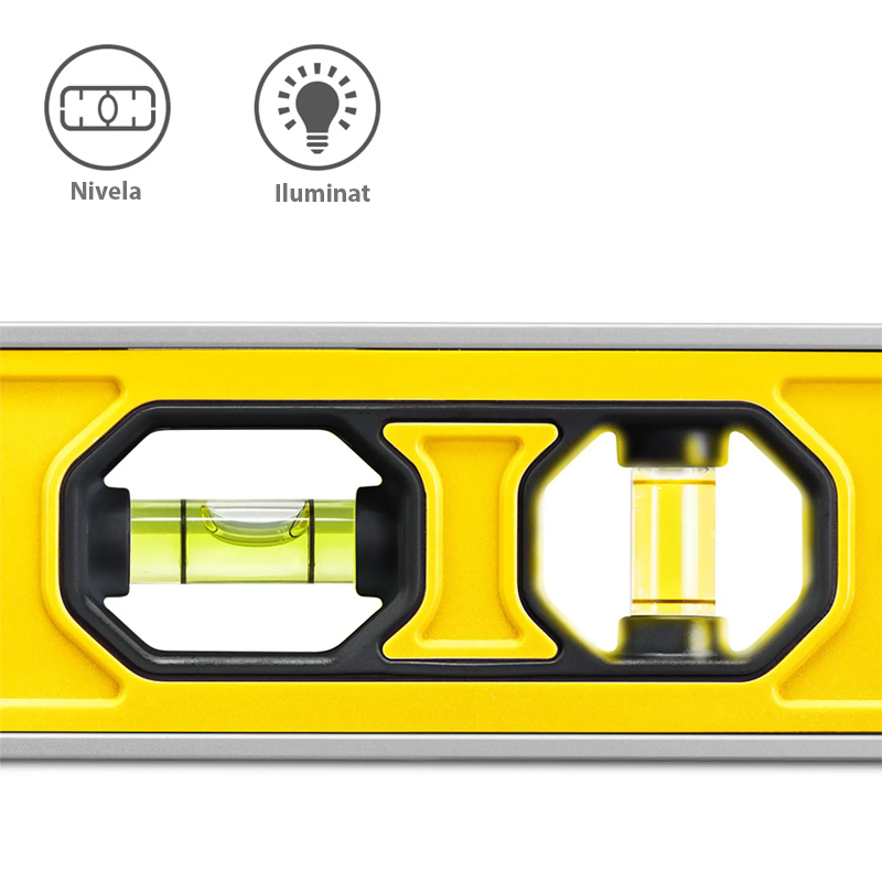 Aparat de masurat 3-in-1, nivela cu 2 bule, nivela laser, telemetru, tip BD1L, Trotec