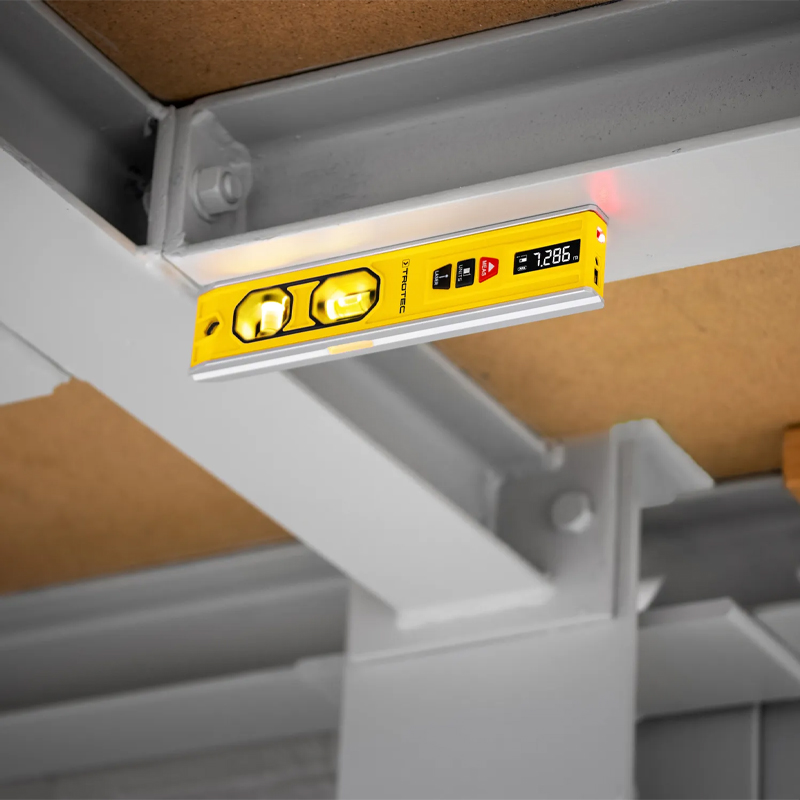 Aparat de masurat 3-in-1, nivela cu 2 bule, nivela laser, telemetru, tip BD1L, Trotec