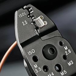 Cleste pentru sertizat papuci izolati si neizolati, taiat si dezizolat, Knipex,  0.5 - 6.0 mm², 240 mm