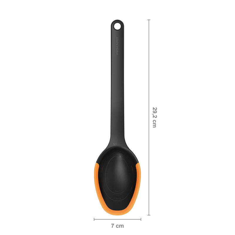 Lingura cu margine din silicon, Fiskars, Functional Form 292 x 70 mm, 80 gli