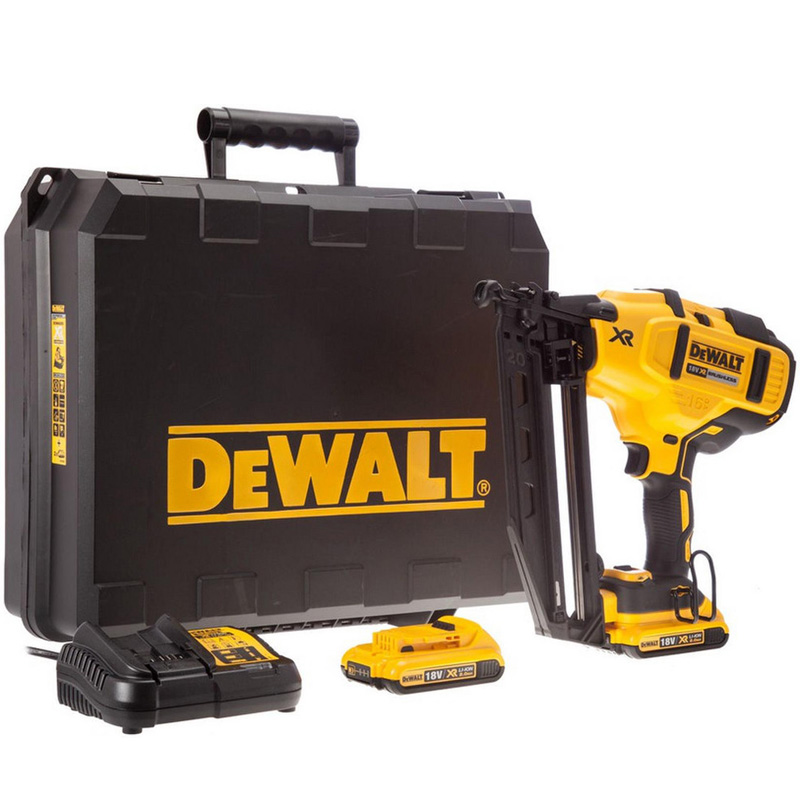 Pistol pentru cuie cu acumulator DeWalt DCN660D2-QW, 18V, 2x2Ah, 32-65mm