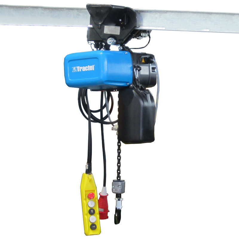 Palan electric cu lant profesional Tractel Tralift TT 1t, 2m/min, monofazat