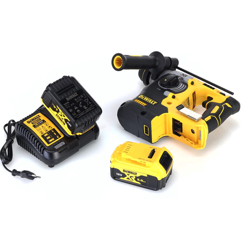 Ciocan rotopercutor SDS-plus, 3 moduri de lucru, 18V XR Li-Ion, 2 x 5.0Ah, brushless, DeWALT DCH273P2T-QW