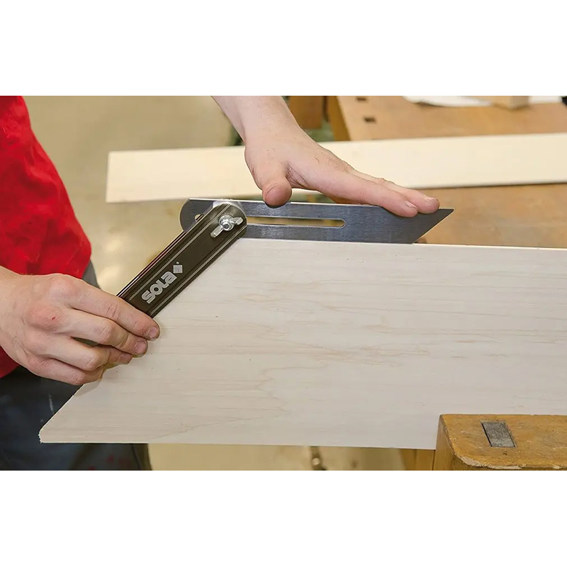 Echer reglabil cu marcaj pentru unghiuri, L=250 mm, tip VSTG 250